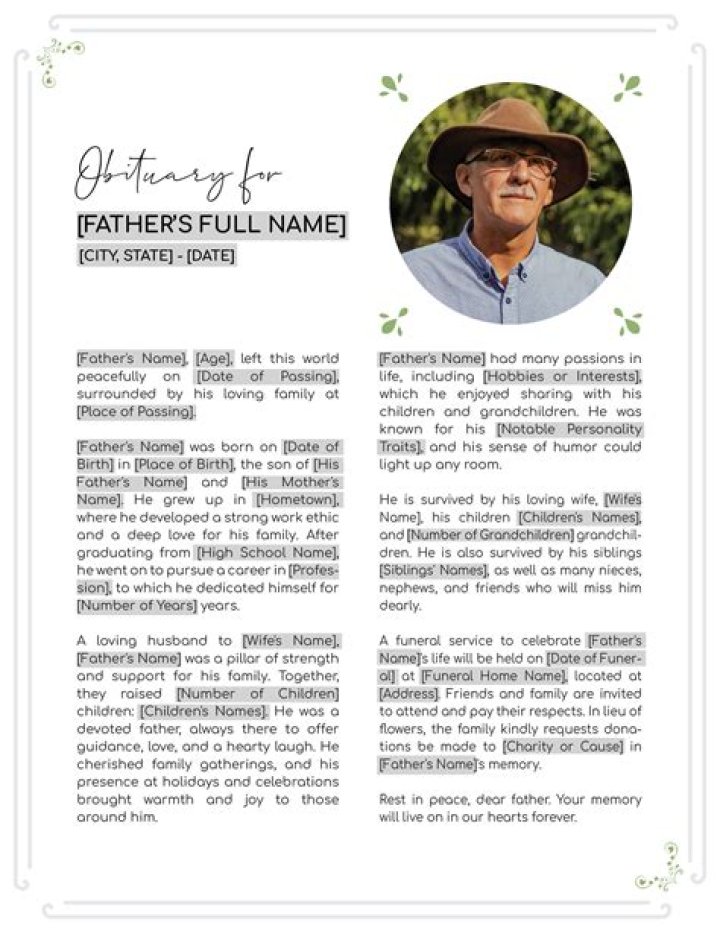 Obituary Explores Life, Family, And Impact