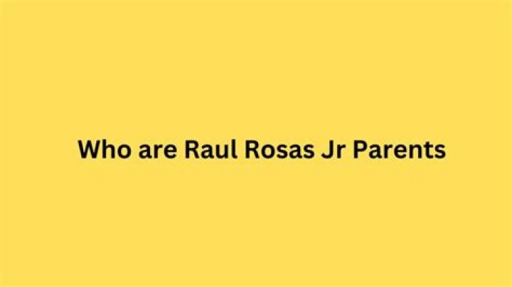 Raul Rosas Jr Bio, Age, Parents, Wife, Career, Net Worth