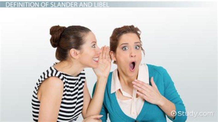 What are some examples of slander?